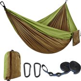 Bastix - Outdoor campinghangmatten Dubbele hangmat 300 x 200 cm, ultralichte reishangmat met een capaciteit tot 300 kg, hangmat van 210T parachute nylon voor tuin
