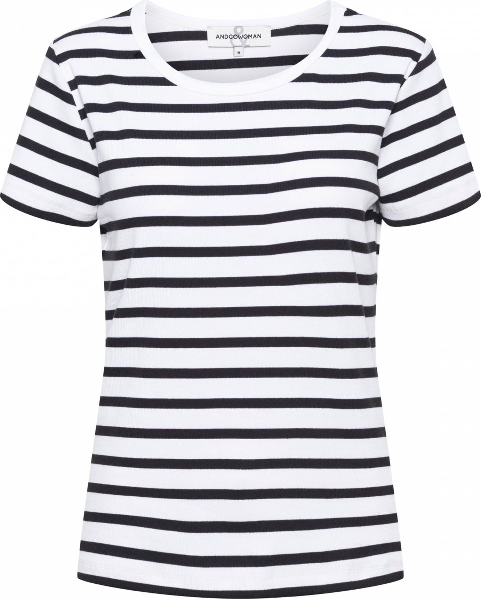 &Co Woman SAVI STRIPE - Top - 3XL - Blauw