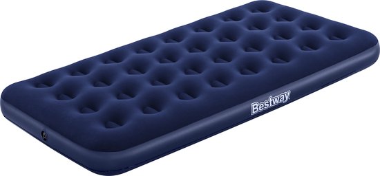 Foto: Bestway 1 persoons luchtbed extra breed 188x99x22 cm pvc donkerblauw