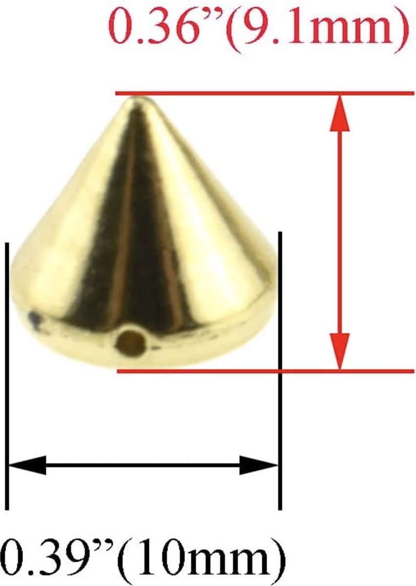 150 Stks/pak Retro Stijl Metal Cone Klinknagels De... - Vicedeal 150 Stks/pak Retro Stijl Metal Cone Klinknagels De... - Vicedeal