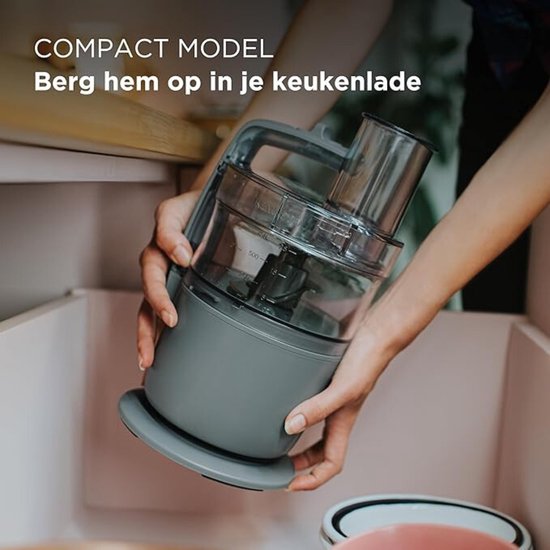 Foodprocessor - Multifunctioneel - Hakken - Mengkom - Zilver - Snel — afbeelding 2