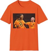 EK MERCH - Virgil van Dijk Overwinning - MAAT XL (Maat S-2XL beschikbaar) - EK Voetbal 2024 - T shirts - Unisex T-shirt - Oranje shirts - Support Nederland met dit Voetbal shirt