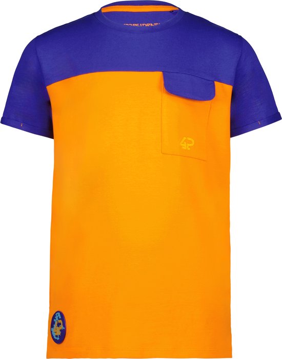 4PRESIDENT T-shirt jongens - Orange Tiger - Maat 140