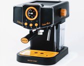 Eco-de Espressomachine - Espresso apparaat - Espresso - Koffiezetapparaat - Piston - Pistonmachine - Zwart/oranje