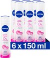 NIVEA Fresh Flower - 6 x 150 ml - Voordeelverpakking - Deodorant Spray