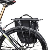 Sac de vélo 3 en 1, sac de porte-bagages multifonctionnel et étanche, grand sac de vélo indéchirable avec housse de pluie