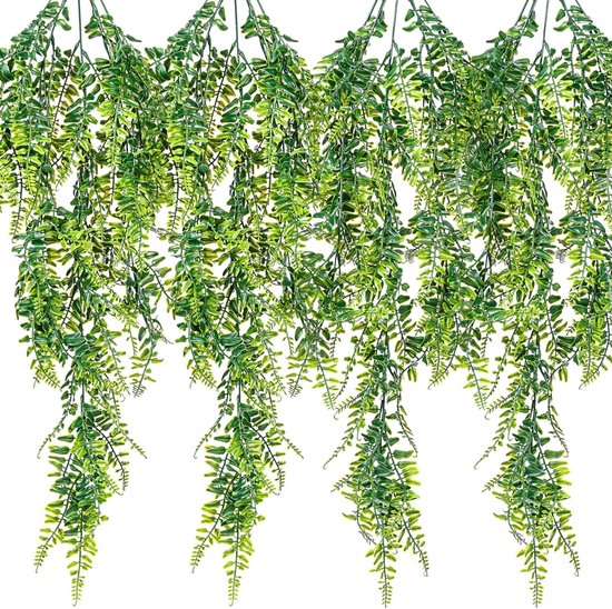 PLANTASIA Kunstplant - Hangplanten - Set van 4 - 120 cm