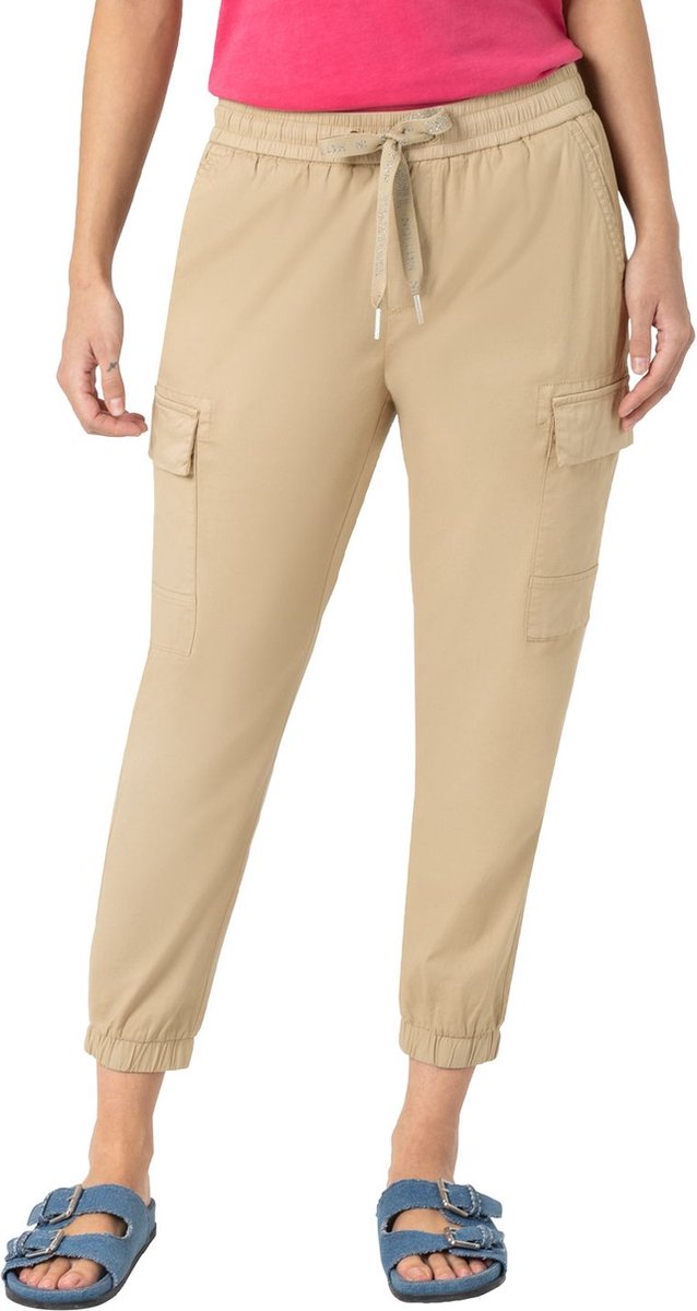 TIMEZONE Dames Cargo Broek REGULAR RAKIMATZ 7/8 regular/straight Beige S Volwassenen