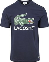 Lacoste - T-Shirt Logo Navy - Heren - Maat XL - Regular-fit