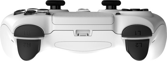 Freaks and Geeks - Draadloze Controller - Geschikt voor PS4/PC - LED - Bluetooth - AUX - Wit