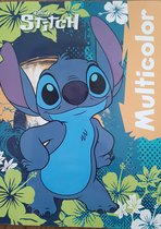 Disney Stitch - multicolor - kleurboek - 17 kleurplaten met voorbeelden - knutselen - Hawaii - Lilo&Stitch