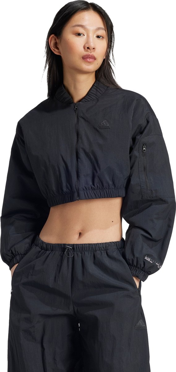 adidas Sportswear City Escape Gevoerd Bomberjack Dames – XL Zwart
