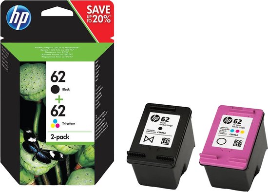 HP 62 - Inktcartridge - Zwart & Kleur