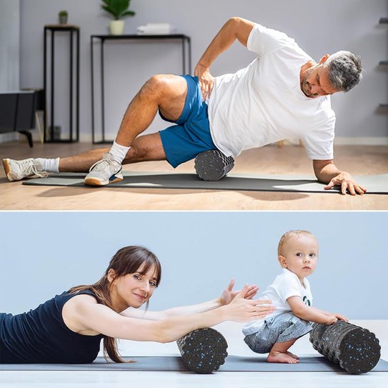 Ensemble de rouleaux en mousse EPP + rouleau + double rouleau pour massage (4 pièces