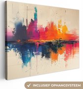 Peinture sur toile 120x90 cm - Décoration murale Moderne - Peinture - Art - Coloré - Décoration murale salon - Décoration chambre moderne - Tableaux abstraits