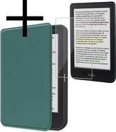 Étui adapté pour Kobo Clara Color Case Bookcase Cover Book Case Cover Sleepcover avec protecteur d'écran - Vert foncé