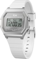 Ice Watch ICE digit retro - Metal silver mirror - White 022734 Horloge - Siliconen - Wit - Ø 33 mm