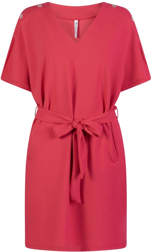 Zoso Jurk Dion Crepe Dress With Details 242 0400 Pink Dames