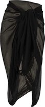 Omslagdoek Dames - Pareo - Zwart - One Size - Omslagdoek dames - Strandkleding dames - Sarong