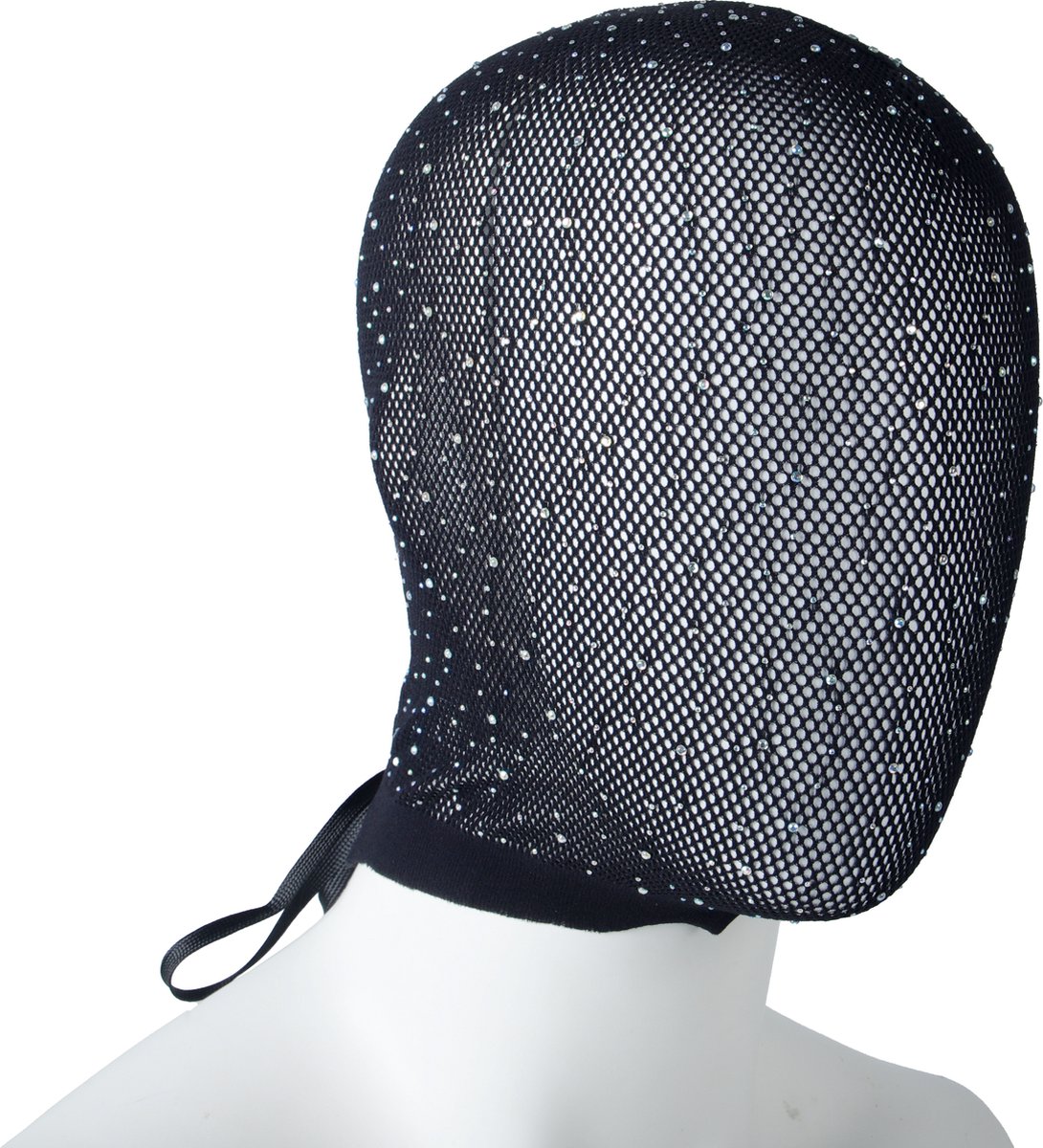 Goedkoopste Banoch | Sparkle Shield | Masker kant zwart met diamantjes