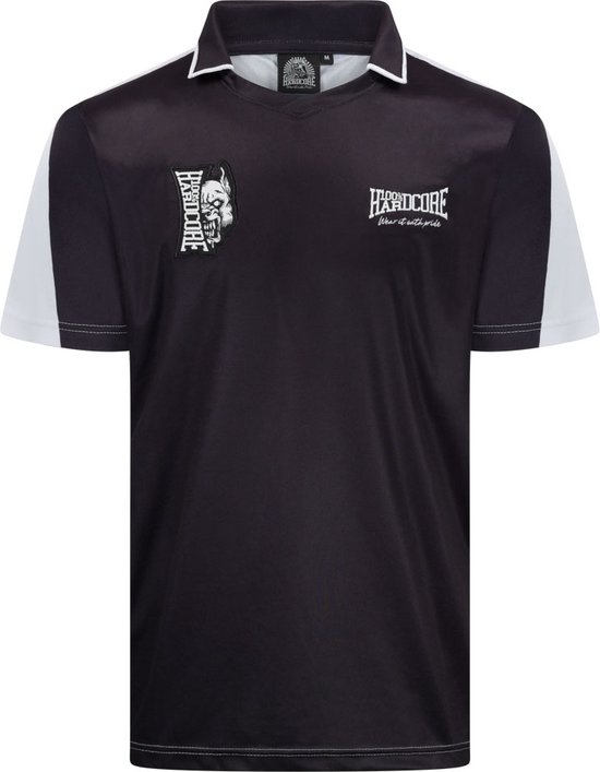 100% Hardcore Voetbalshirt Essential Zwart - Maat: