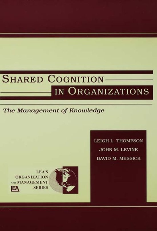 Shared Cognition in Organizations - cover