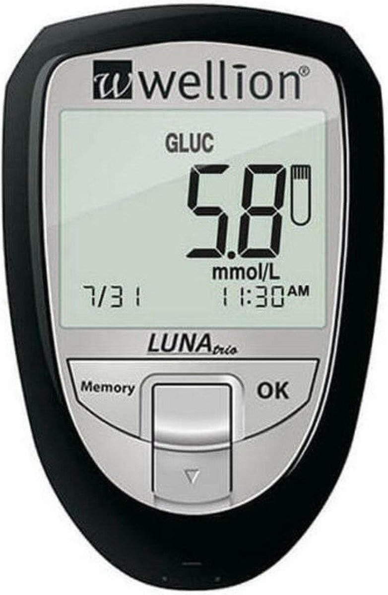 Goedkoopste Wellion Luna Trio 3-in-1 glucose, cholesterol en urinezuur meter