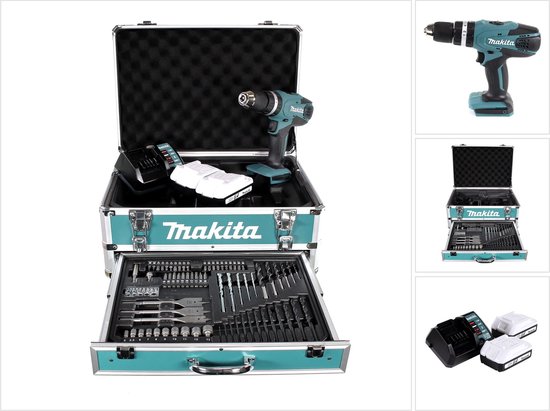 Accuboorschroevendraaierset, 2-in-1 accuboormachine, compatibel met