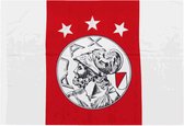 Drapeau Ajax 100x150 Cm Rouge / Blanc Ancien Logo