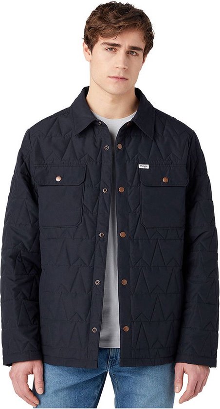 Wrangler Transitional Pufferjack Blauw L Man