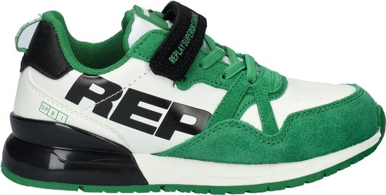 Replay Shoot Jr8 Lage sneakers - Jongens - Groen - Maat 35