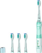 SEAGO - Brosse à dents sonique pour enfants - 1xAA 1,5V (non inclus), 3 embouts, SG-977 Vert