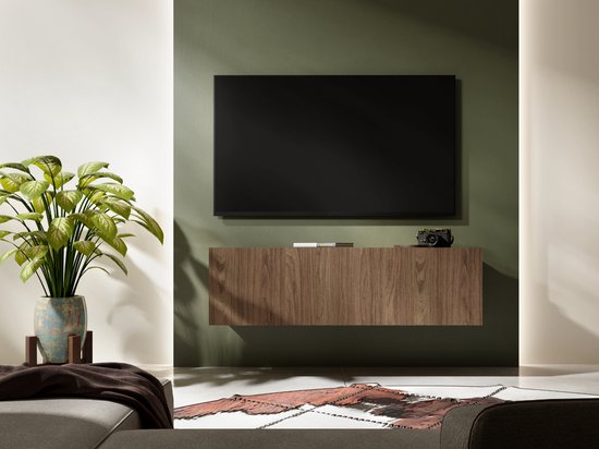 Mobistoxx Tv-meubel Kingston, TV kast WALNOOT, tv meubel 105cm met gasveren