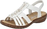 Rieker Dames Sandaal - 62809-60 Offwhite - Maat 39