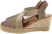 Viguera 1382 slingback espadrilles brons, 37 / 4