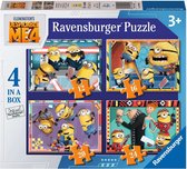 Ravensburger Despicable Me 4 4in1box puzzel - 12+16+20+24 stukjes - kinderpuzzel