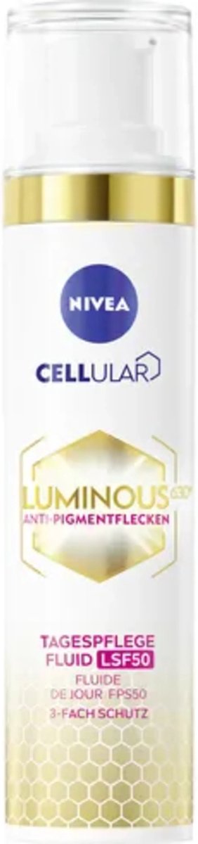 Goedkoopste NIVEA Cellular Luminous Dagcrème Anti-Pigment SPF50 - Bescherming tegen Pigmentvlekken & Photo-aging - 40ml