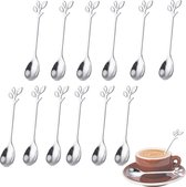 Roestvrijstalen koffielepels/12 stuks mini-koffielepels/geschenklepel voor feest, bruiloft, thuis, thee, koffie, dessert