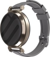 Strap-it Siliconen smartwatch bandje 14mm - Grijs flexibel horlogebandje geschikt voor de Garmin Lily 2 (niet de eerste versie)