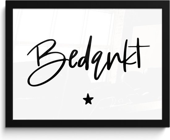 Cadre photo avec affiche - Proverbes - Citations - Merci - Collègue - 40x30 cm - Cadre pour affiche