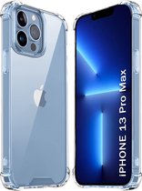 Schokbestendig Hoesje - Crystal Clear Back Cover Geschikt voor: Apple iPhone 13 Pro Max | Transparante achterkant PC & TPU Bumper