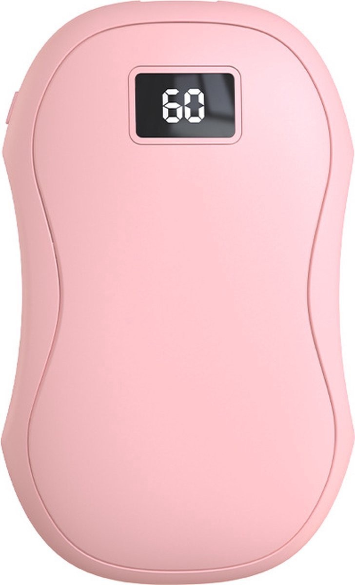 Goedkoopste 2-in-1 Elektrische Handwarmer - Roze - Powerbank - 40-60°C voor 4-6 Uur - Waterbestendig - Temperatuurdisplay