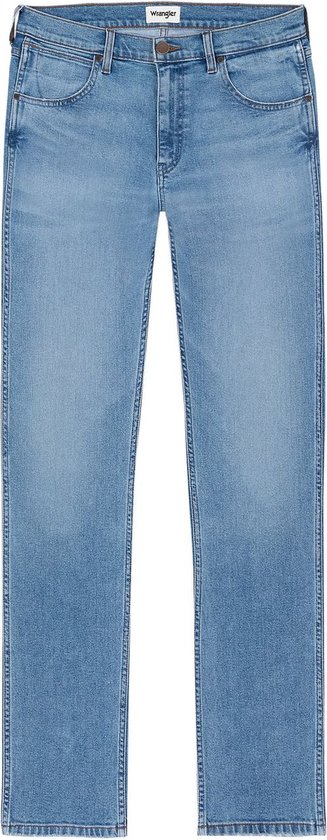 Wrangler Heren Jeans Broeken GREENSBORO regular/straight Fit Blauw 33W / 30L Volwassenen