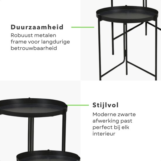 Giani Karta | Ronde bijzettafel set/2