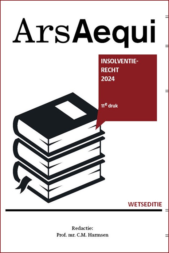 Ars Aequi Wetseditie - Insolventierecht 2024 - cover