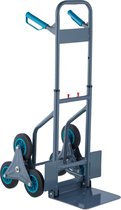 Relaxdays traploper steekwagen - 200 kg - opvouwbaar - 6-wielige steekkar - verstelbaar