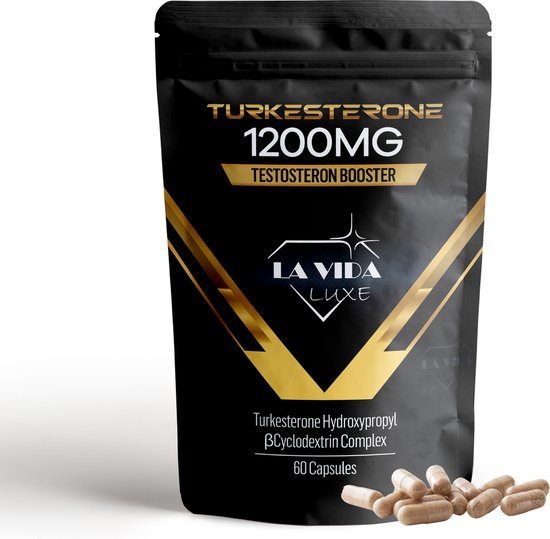 Turkesterone - 1200MG - 100% Puur - Hoogste dosering - hoogste MG per capsule - Extra sterk - Testosterone Booster - Muscle builder - Supplement - Superfood - Afvallen