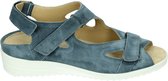 Durea 7419 G - Platte sandalenDames Sandalen - Kleur: Blauw - Maat: 41