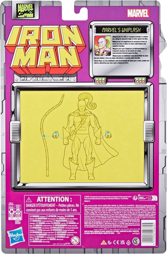 Hasbro Iron Man Marvel Legends Action Figure Marvel's Whiplash 15 cm Action Figuur