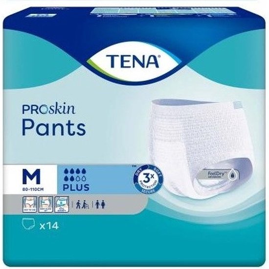 Tena Pants Plus M Incontinentie - 14 stuks - Incontinentieluiers - TENA